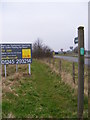 Footpath along and to the A12 Saxmundham Bypass in IP17 1GD