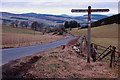 Borders Abbeys Way signpost in TD7 4QN