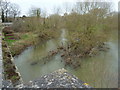 River Thame bank full, Dorcehster Bridge, Oxfordshire in OX10 7JP