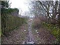 Footpath between Marshall Avenue and Station Road, Huncoat in BB5 6LZ