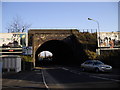 Railway bridge over the A4055, near Cadoxton Station in CF63 2NZ