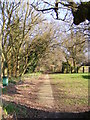 Footpath to The Avenue in Ufford (East Suffolk)