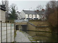 Canal approaching the Station Road bridge in S43 1LB