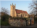 All Saints; the parish church of Fornham All Saints in IP28 6LE