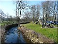 The River Calder, Towneley Park, Burnley in BB11 3EG