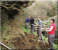 Digging out the Coastal Path in SA45 9TX