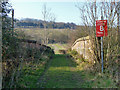 Bridge over railway on Wotton footpath 115 in RH4 3LP
