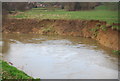 Bank erosion, River Medway in TN11 8DY