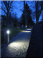 Low-level lighting, Lapworth churchyard in B94 5QH