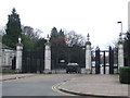 Victoria Park gates, Leicester in LE1 7RY