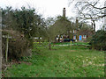 Path junction behind Reed's Farm in BN6 9JE