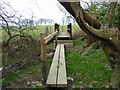 Footbridge on footpath 13T in BN5 9BJ