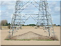 A pylon and its shadow, but look again .... in PE13 5PR