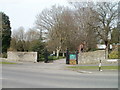 Entrance to Whitworth Cemetery, Swindon in SN25 3LS