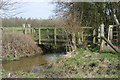 Footbridge on public R.of W.ST AN 1/3 over the River Pang in RG7 6LR