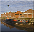Barge on the River Hull in HU2 0LN