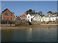 Waterfront buildings, Fowey in PL23 1EB