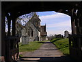 Seale church from the lych gate in GU10 1LD