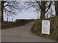 Entrance to Gafryw farm in SA48 7RJ
