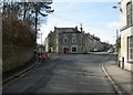 Minchinhampton, road junction in GL6 9HL