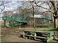 Railway footbridge, Ladywell Fields in SE13 7UT