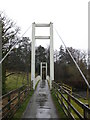 Suspension footbridge in Portinscale