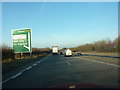 A34, approaching the turn off for  West Ilsley in OX11 0PH