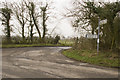 Road junction near Holwood in PR3 2WD