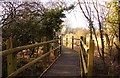 Boardwalk to the hide in OX13 6FD