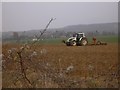 Tractor at work near Crondall in GU10 5HH