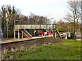 Footbridge at Flixton Station in M41 6PH