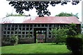 Timber-framed barn, Llanvihangel Court in NP7 8DB