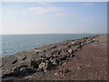 Sea Wall near Hodbarrow Lighthouse in LA18 4LG