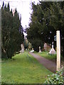 Footpath to Caters Road & Scott's Lane at St.Andrew's Church in IP13 6BQ