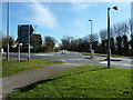 Roundabout at B road junction in BN8 5NF