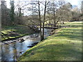 Footbridge over the Afon Ystrad near Denbigh in LL16 3NP