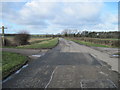 Footpath  and  Lane  Junction  west  of  Kilnwick in YO25 9JE