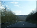 A40 at Wales boundary sign, south of actual boundary in NP25 3SP
