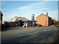 Old style filling station at Higher Wheelton in Higher Wheelton