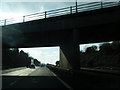 M4 passes under Fforest Road overbridge near Llanharry in CF72 9FA
