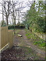 Footpath off Delph Square, Burnley in BB10 2AT
