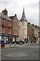 Buildings in Dunbar High Street in Dunbar