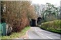 Hampshire:  Railway bridge over the B3400 at Clarken Green in RG23 7ED