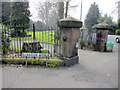 North-east entrance to Alexandra Park, Hoole in CH2 3AF