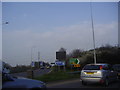 Junction 13 sliproad for the M25 in TW19 6HW