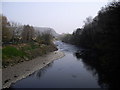 View downstream from the footbridge at Gwaelod-y-garth in CF15 7PQ