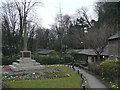 Cromford, War memorial and gardens in DE4 3QQ