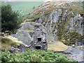 Ruined house by an old mine in Tywyn Community