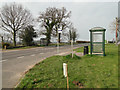 Bus stop shelters on the A140 at Alby in NR11 7QE