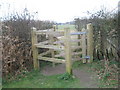 Gateway from the churchyard to an eastward leading path in BN44 3DX